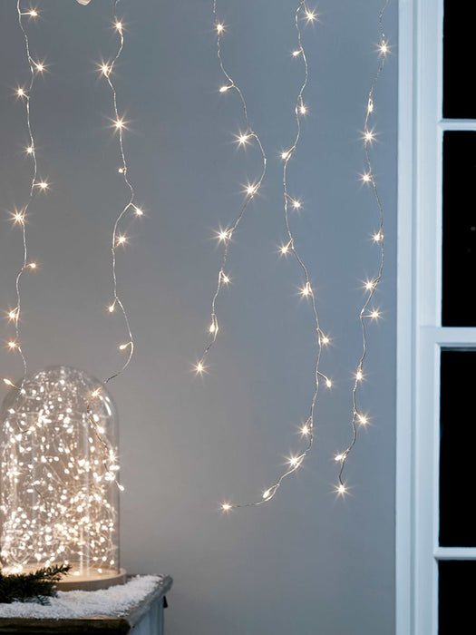 Indoor Outdoor Naked Wire Icicle Lights - 2.4M