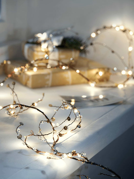 Jewelled Twig Light Up Garland