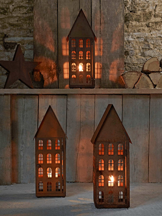 Rusty House Lantern