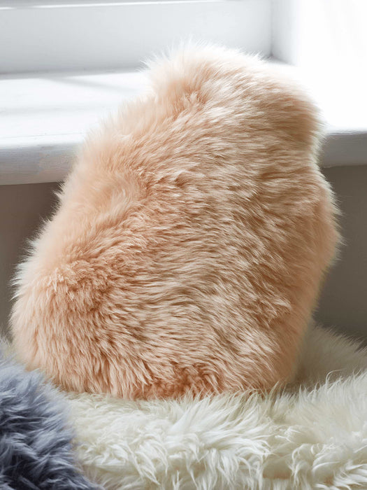 Sheepskin Hot Water Bottle Cover- Blush