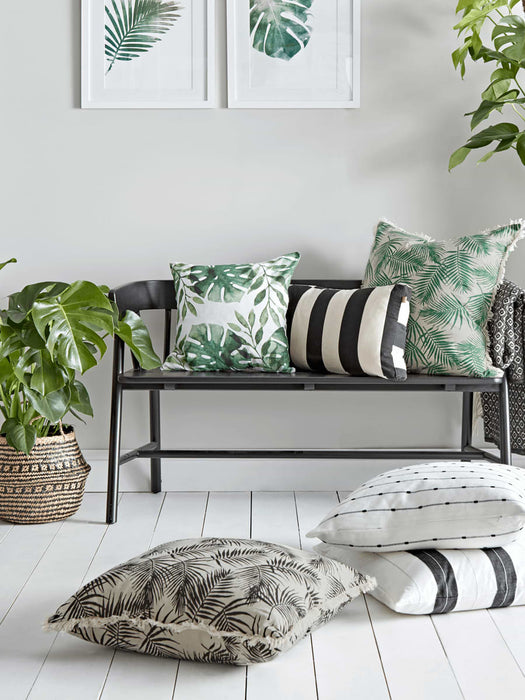 Cotton Monochrome Stripe Cushion