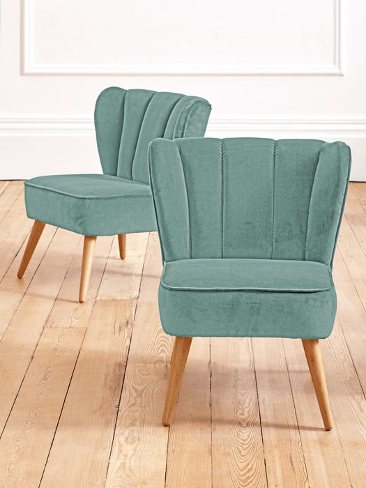 Westbury Velvet Chair - Soft Teal