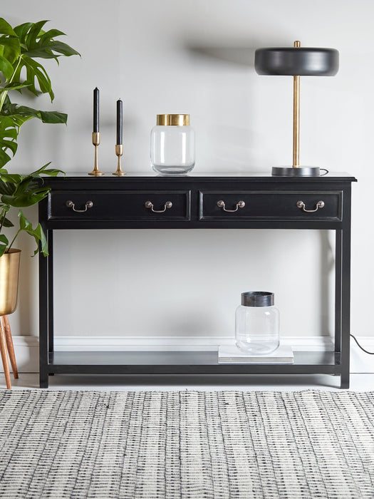 Black & Brass Club Table Lamp