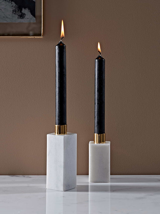 Two Marble Candlesticks