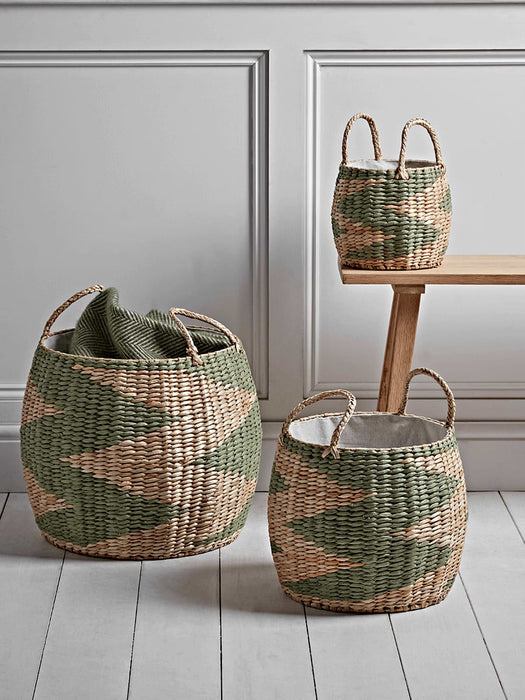Three Woven Baskets