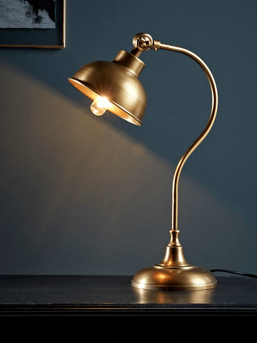 Alia Desk Lamp - Brass