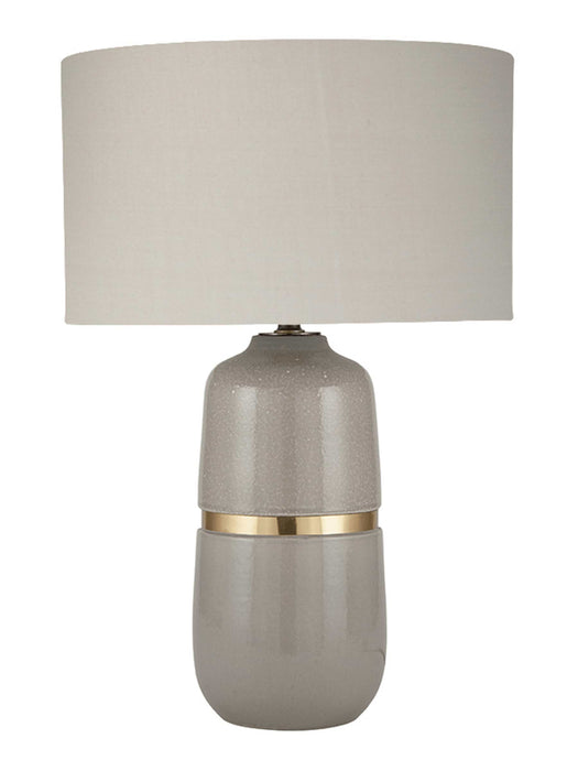 Banded Ceramic Table Lamp