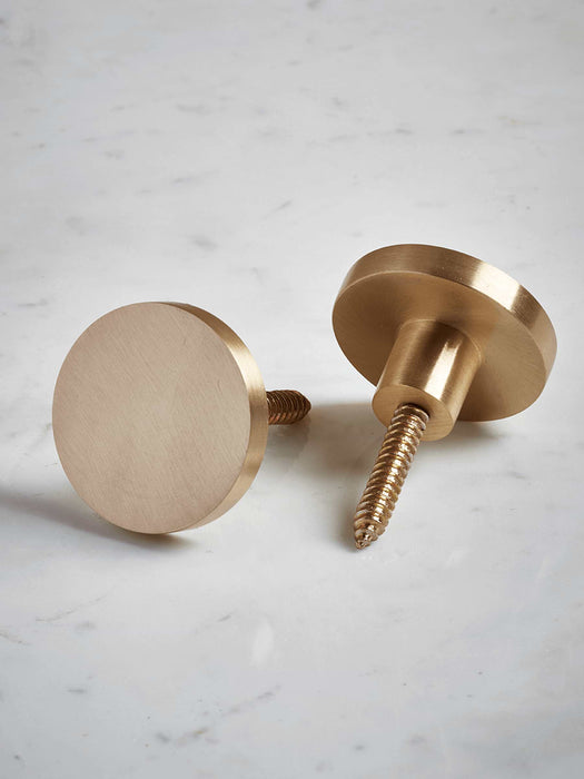 Matte Brass Hook - Large