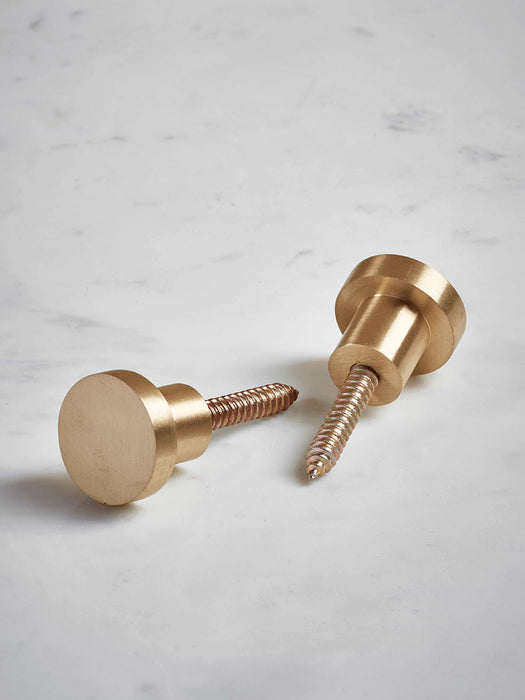 Matte Brass Hook - Small