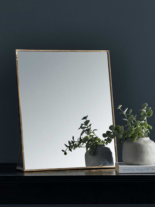 Brass Table Mirror