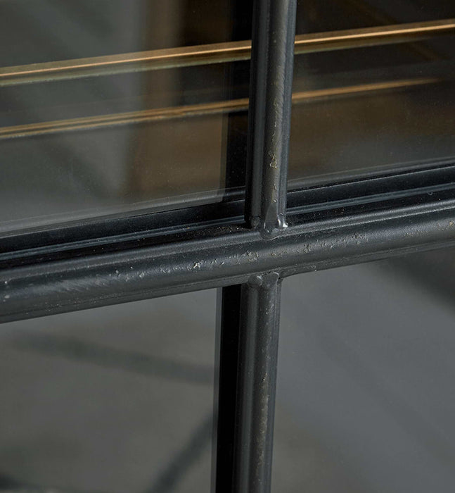 Black Iron Display Cabinet - Tall