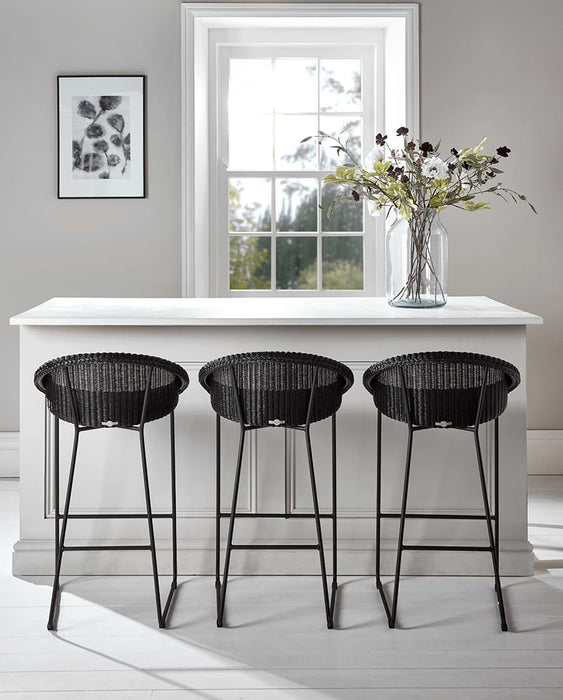 Black Weave Bar Stool