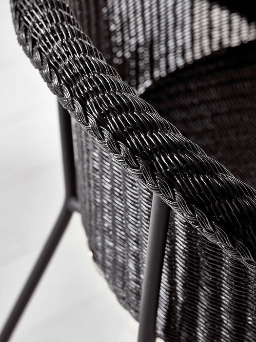 Black Weave Bar Stool