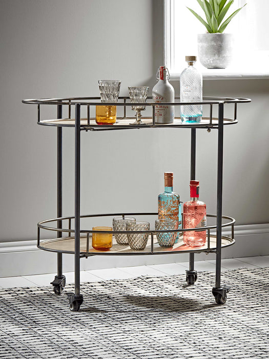 Industrial Metal Drinks Trolley
