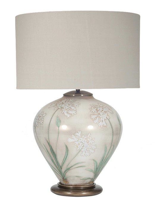 Hand Painted Floral Lamp