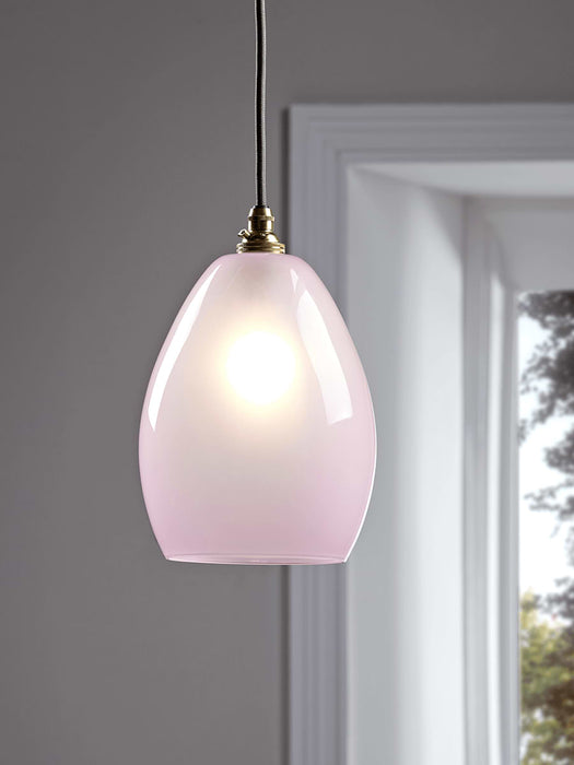 Handcrafted Glass Dome Light - Blush