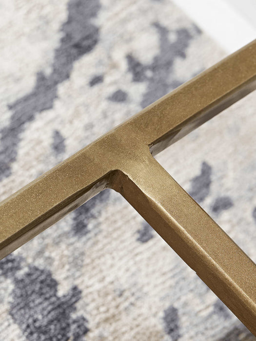 Gold & Glass Console Table
