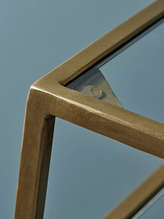 Gold & Glass Console Table