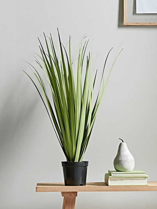 Faux Potted Slim Grass