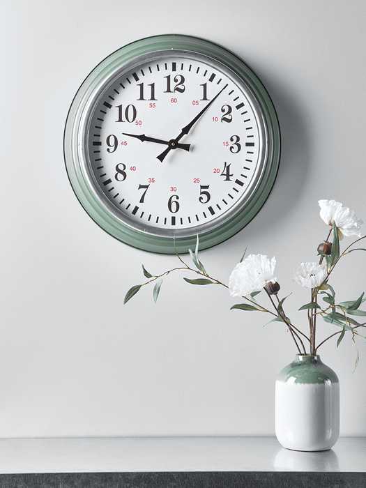 Soft Green Clock