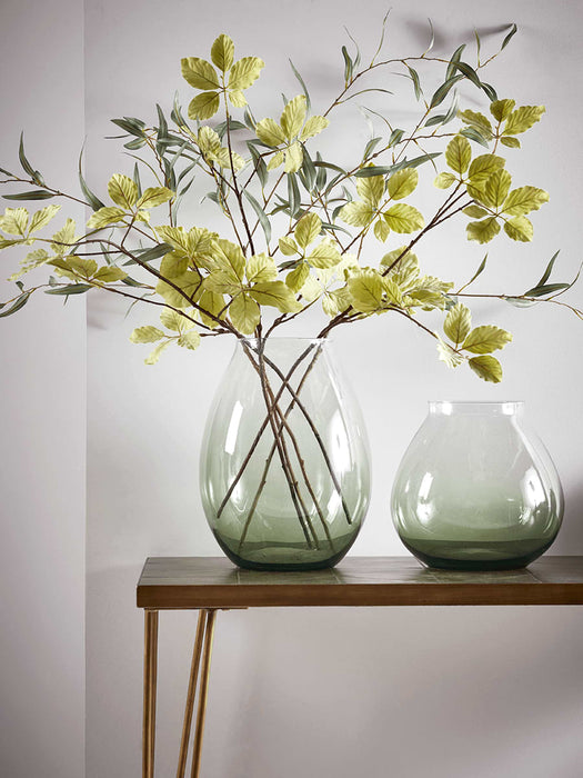 Three Faux Birch Leaf Branches