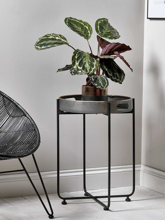 Industrial Metal Tray Table