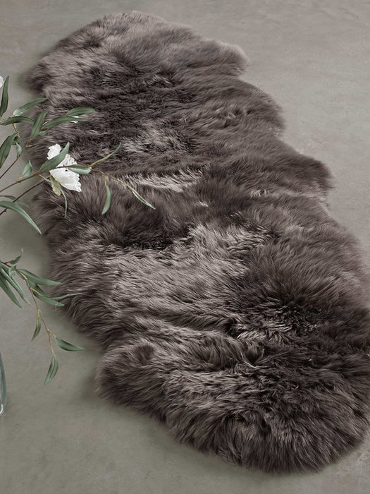 Sumptuous Sheepskin Double Rug - Mink