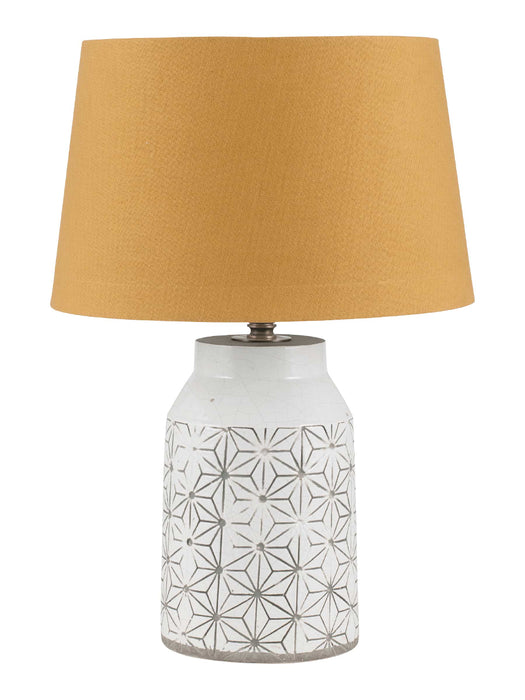 Geometric Mustard Table Lamp