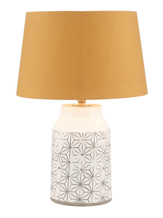 Geometric Mustard Table Lamp
