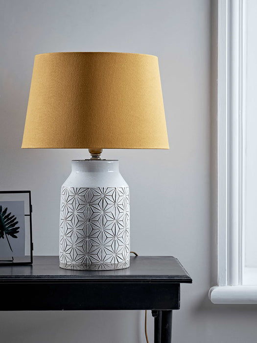 Geometric Mustard Table Lamp