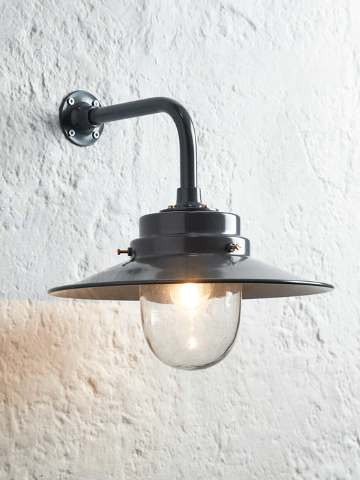 Outdoor Light - Grey & Brass