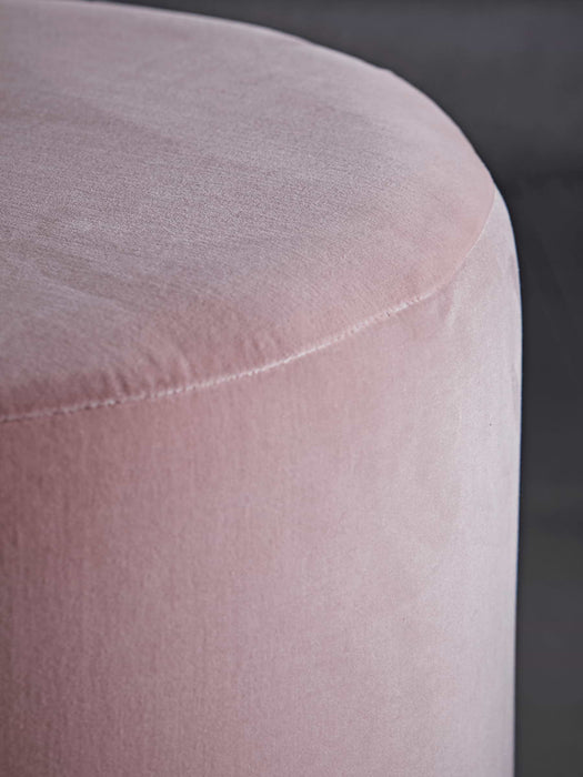 Farleigh Ottoman - Blush Cotton Velvet