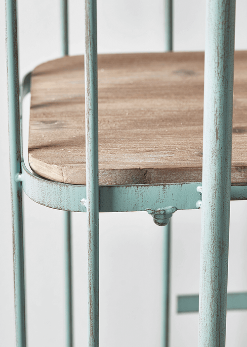 Rustic Green Shelf Trolley- Small