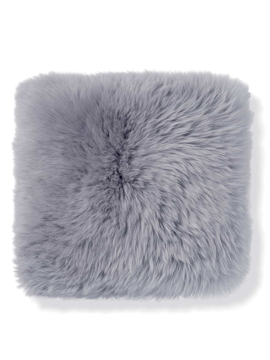 Sumptuous Sheepskin & Suede Cushion - Grey