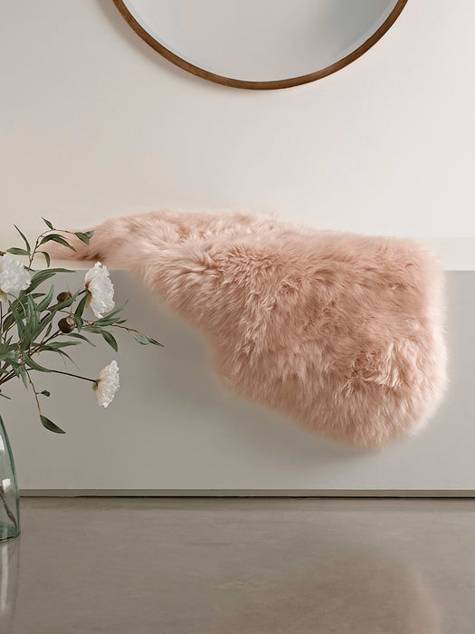 Sumptuous Sheepskin Single Rug - Blush