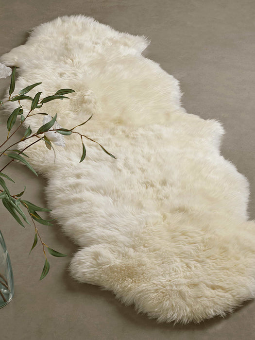 Sumptuous Sheepskin Double Rug - Ivory