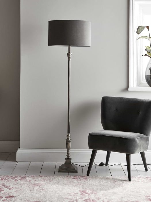 Antique Silver Floor Lamp