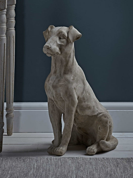 Concrete Sitting Dog