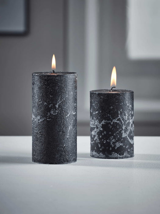 Black Pillar Candle - Large