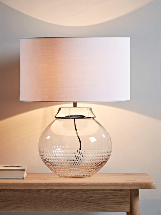 Textured Ombre Glass Table Lamp