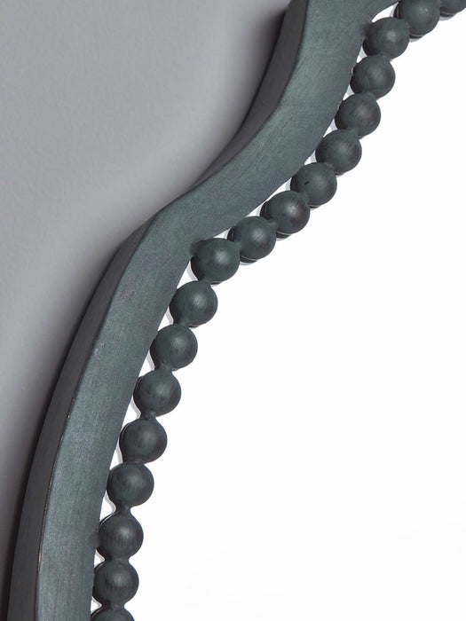 Beaded Verdegris Mirror