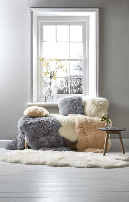 Sumptuous Sheepskin Double Rug - Blush