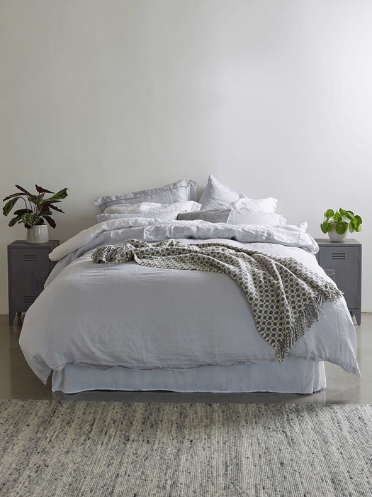 Two Grey Wooden Bedside Tables