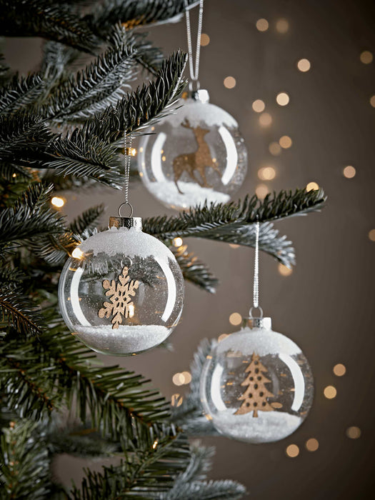 Twelve Cork Silhouette Baubles
