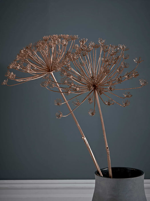 Two Large Faux Copper Alliums
