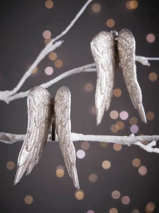 Four Gold Angel Wing Clips