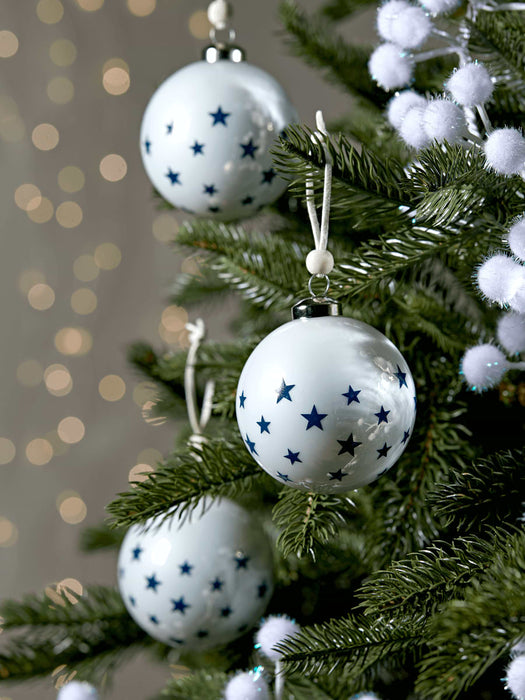 Six Midnight Star Baubles