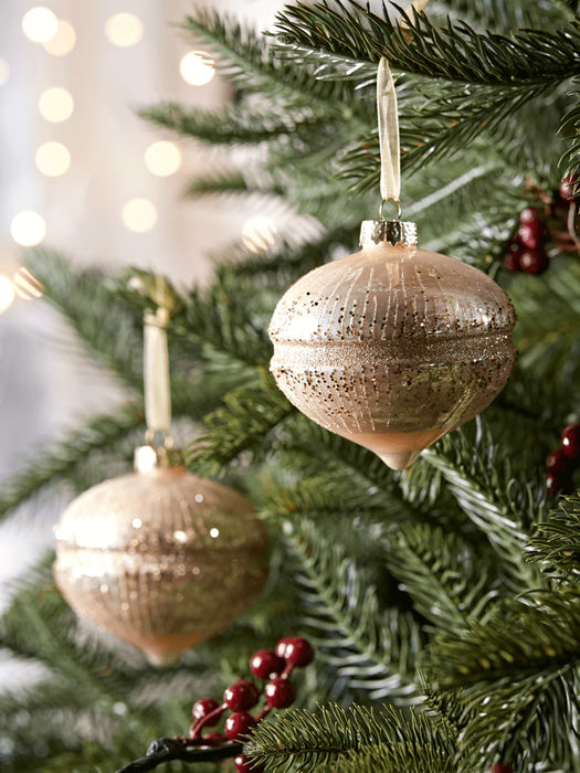 Six Vintage Baubles - Pearl