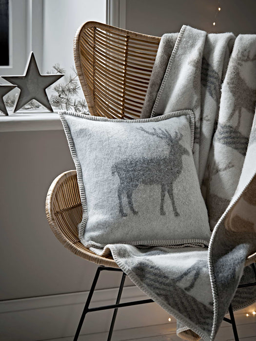 Reindeer Woollen Cushion