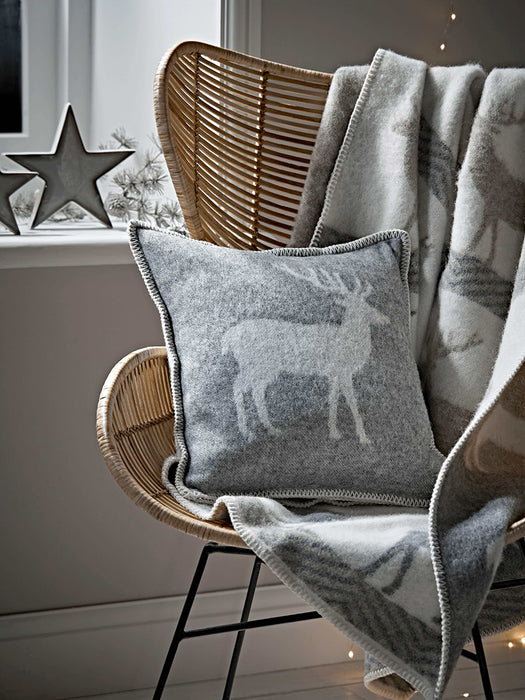 Reindeer Woollen Cushion